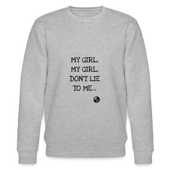 Mein Mädchen, mein Mädchen, lüg mich nicht an ... Nirvana - Stanley/Stella Unisex Bio-Sweatshirt CHANGER  - Grau meliert - Vorne - Nik (191cm) & Marisol (170cm)