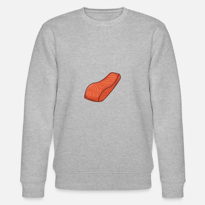 Lachs - Stanley/Stella Unisex Bio-Sweatshirt CHANGER  - Grau meliert