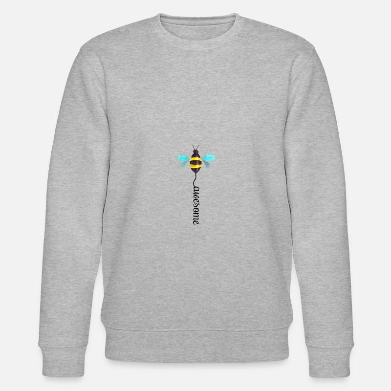 Bee Awesome - Stanley/Stella Unisex Bio-Sweatshirt CHANGER  - Grau meliert
