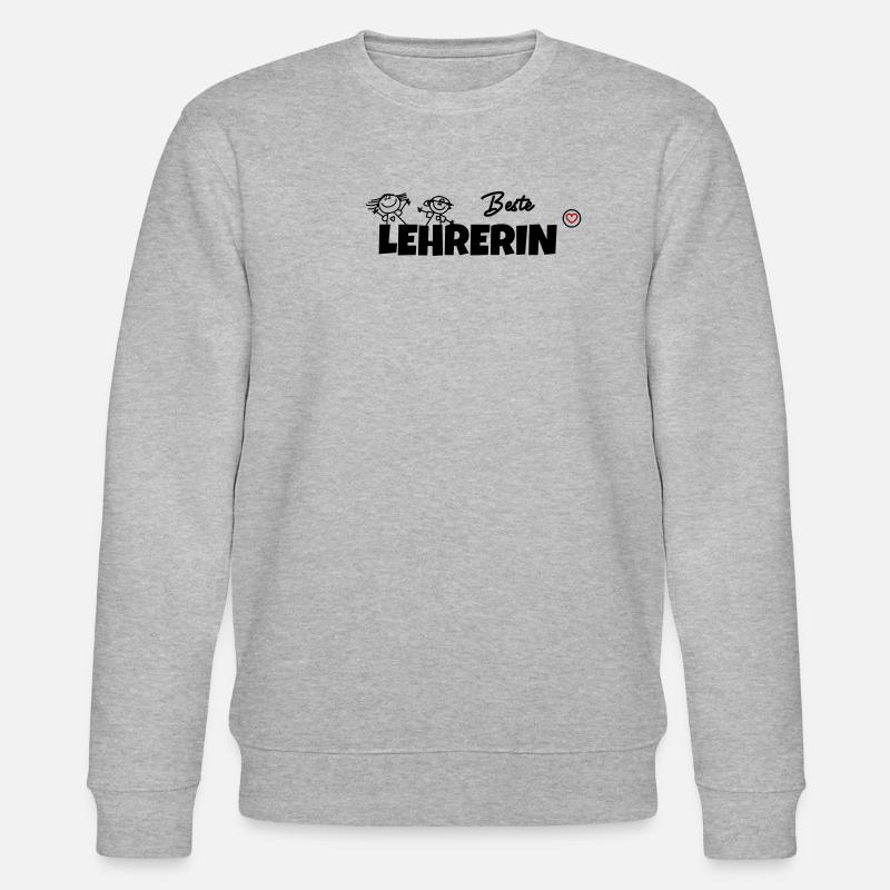 Beste Lehrerin - Stanley/Stella Unisex Bio-Sweatshirt CHANGER  - Grau meliert