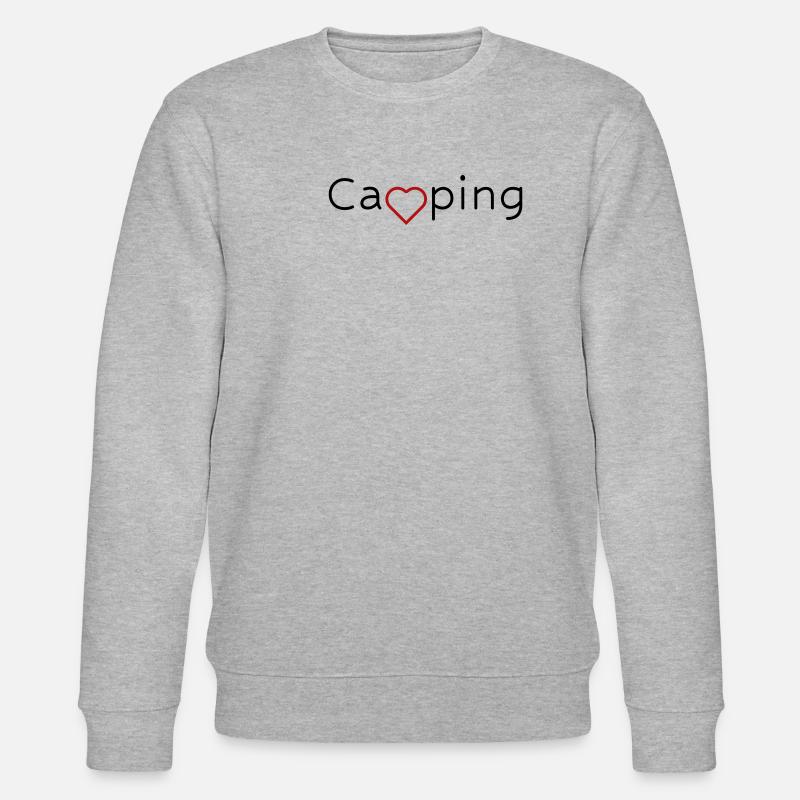 Camping avec du cœur - Sweat bio CHANGER Stanley/Stella Unisexe - gris chiné