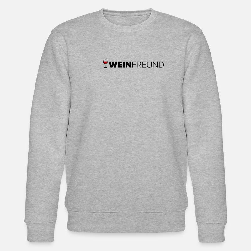 Weinfreund - Stanley/Stella Unisex Bio-Sweatshirt CHANGER  - Grau meliert
