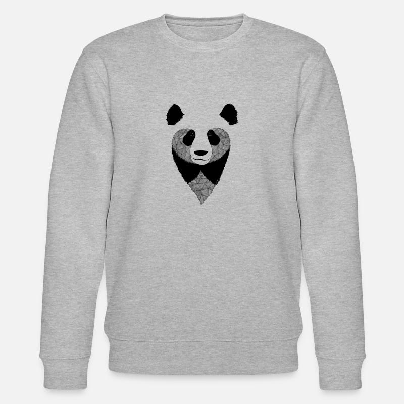 Panda Design - Stanley/Stella Unisex Bio-Sweatshirt CHANGER  - Grau meliert