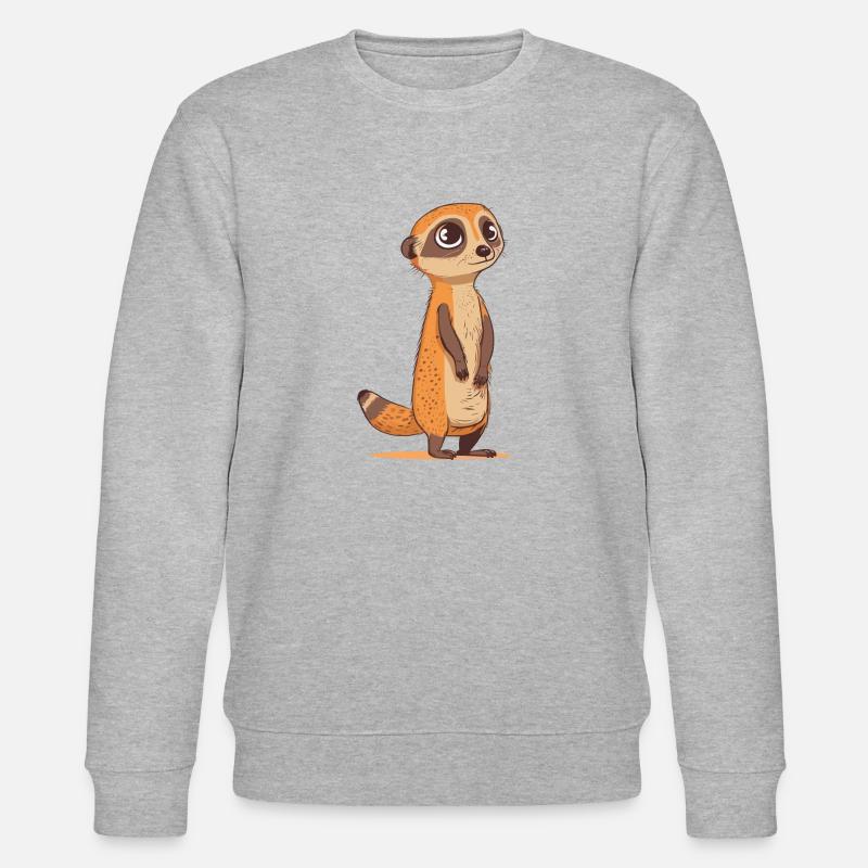 suricate mignon - Sweat bio CHANGER Stanley/Stella Unisexe - gris chiné