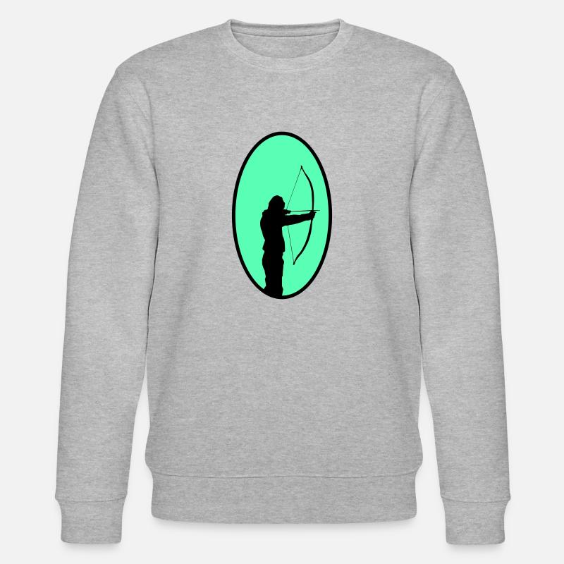 bogenschütze - Stanley/Stella Unisex Bio-Sweatshirt CHANGER  - Grau meliert