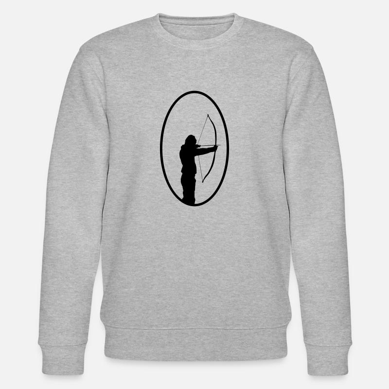 bogenschütze - Stanley/Stella Unisex Bio-Sweatshirt CHANGER  - Grau meliert