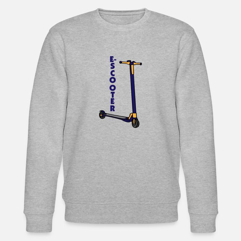 E-Scooter Roller Scooter - Stanley/Stella Unisex Bio-Sweatshirt CHANGER  - Grau meliert