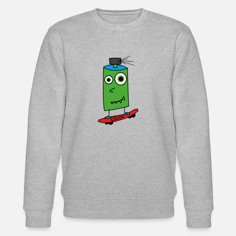 Boardsprayer - Stanley/Stella Unisex Bio-Sweatshirt CHANGER  - Grau meliert