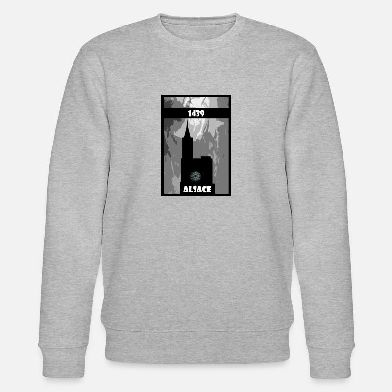 Straßburger Münster Elsass - Stanley/Stella Unisex Bio-Sweatshirt CHANGER - Grau meliert