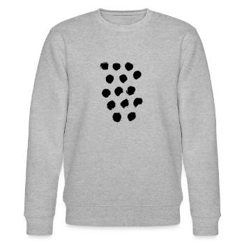 Punkte - Stanley/Stella Unisex Bio-Sweatshirt CHANGER  - Grau meliert - Vorne - Nik (191cm) & Marisol (170cm)