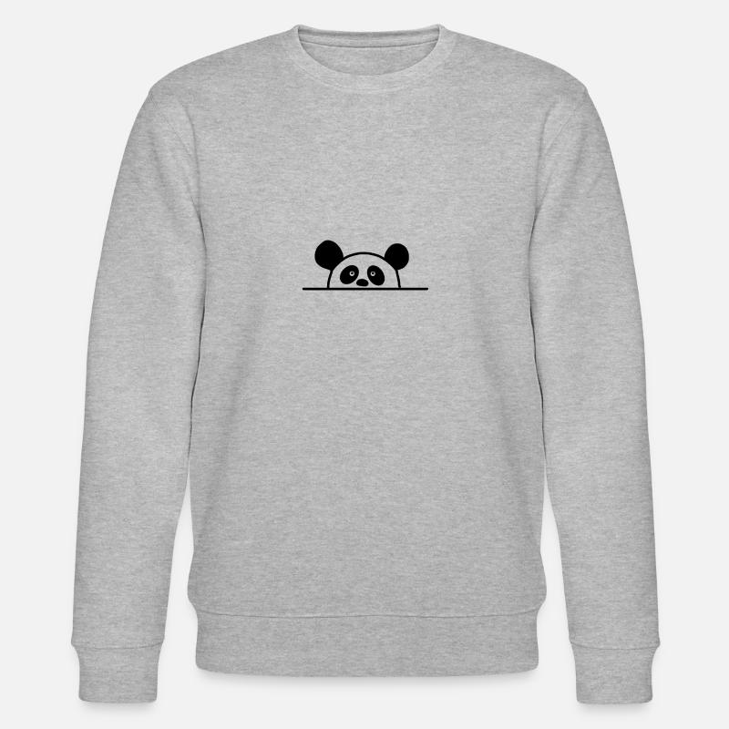 Panda - Stanley/Stella Unisex Bio-Sweatshirt CHANGER  - Grau meliert