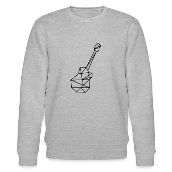 Guitare - Sweat bio CHANGER Stanley/Stella Unisexe - gris chiné - Devant - Nik (191cm) & Marisol (170cm)
