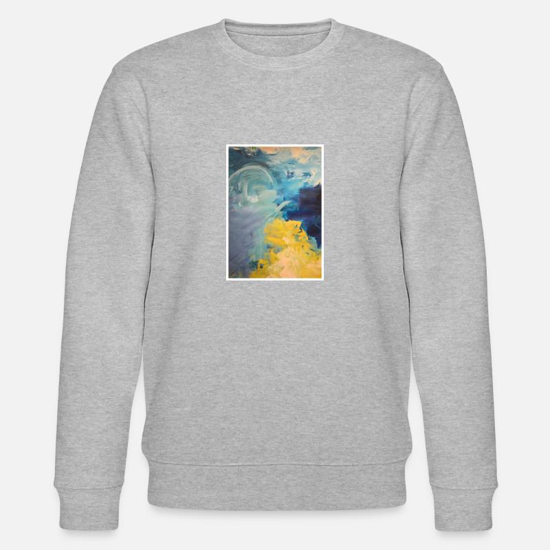 Original Kunstdruck "Kampf" - Stanley/Stella Unisex Bio-Sweatshirt CHANGER  - Grau meliert