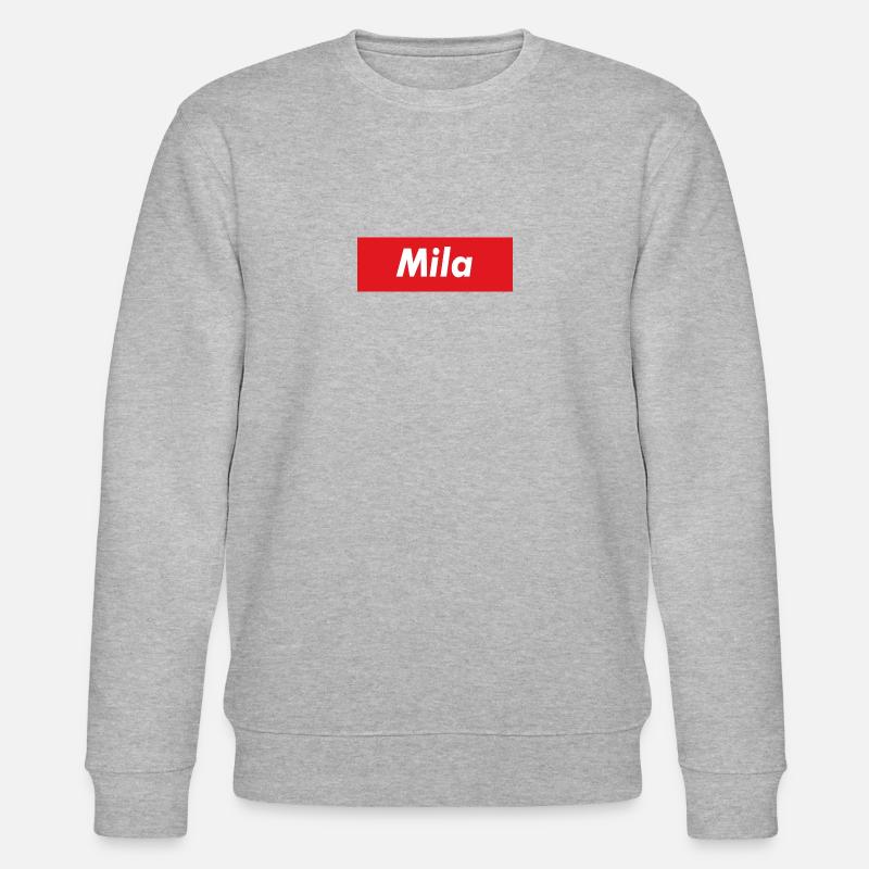 Mila rotes Band - Stanley/Stella Unisex Bio-Sweatshirt CHANGER  - Grau meliert