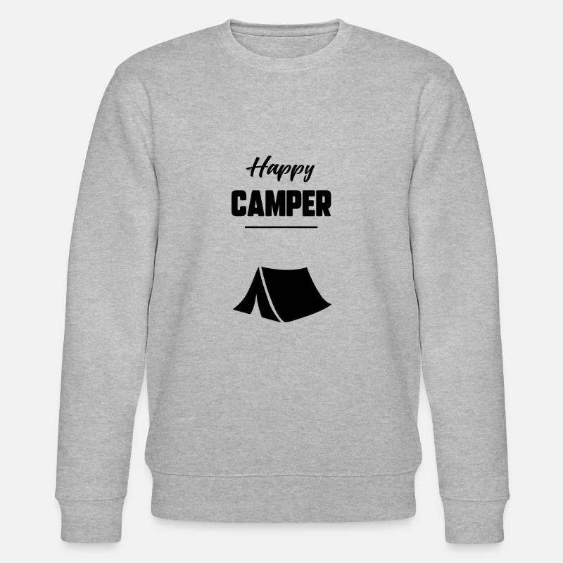 Glücklicher Camper - Stanley/Stella Unisex Bio-Sweatshirt CHANGER  - Grau meliert