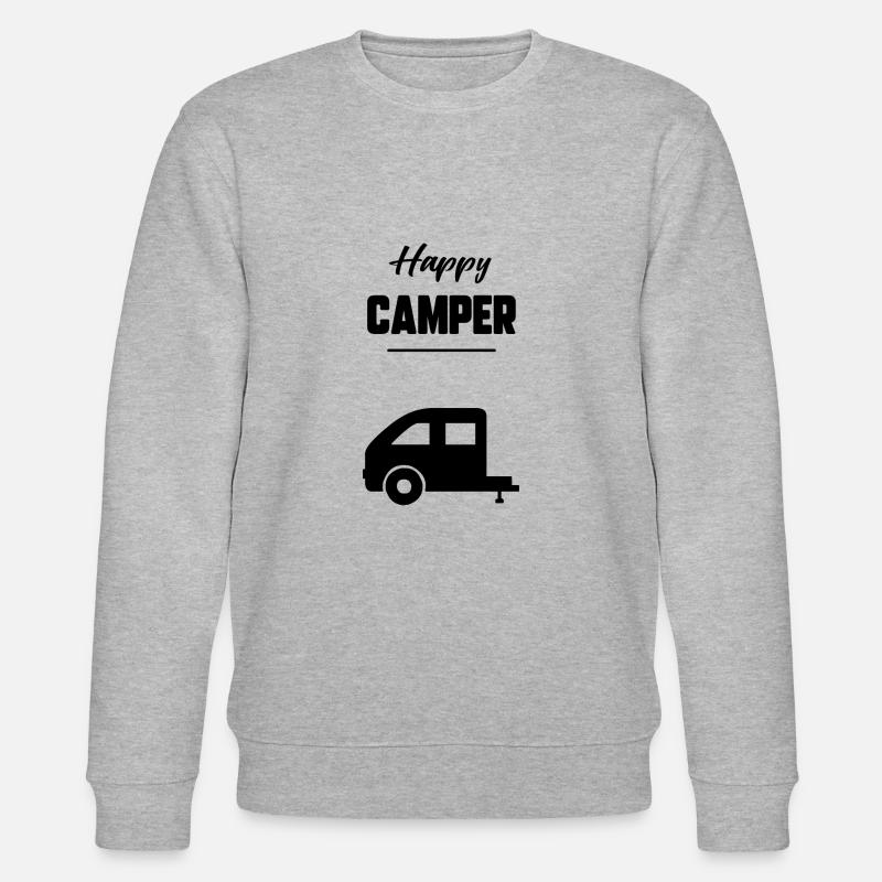 Glücklicher Camper - Stanley/Stella Unisex Bio-Sweatshirt CHANGER  - Grau meliert