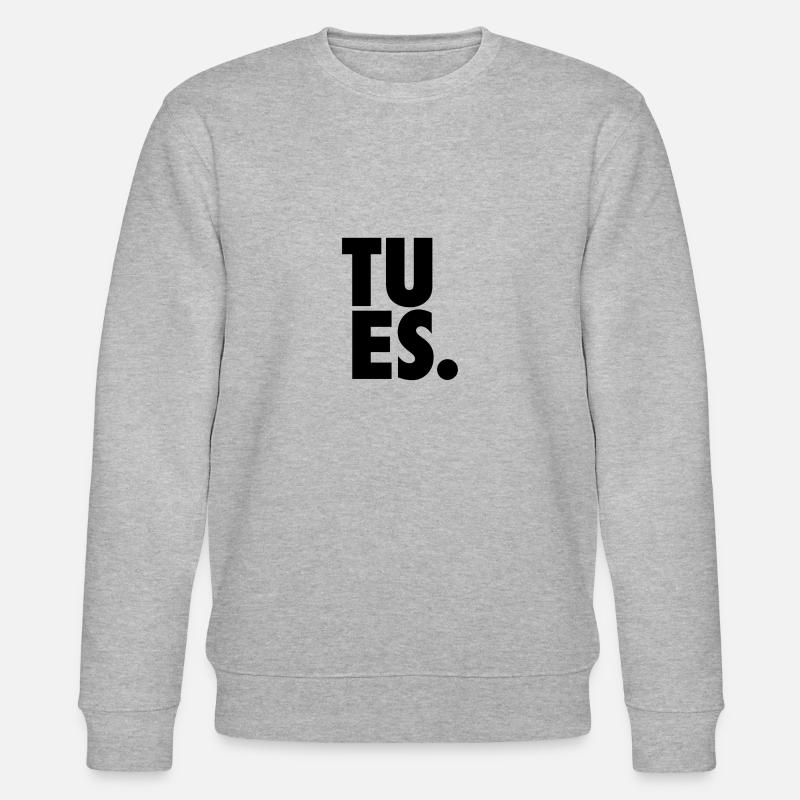 Tu es. - Stanley/Stella Unisex Bio-Sweatshirt CHANGER  - Grau meliert