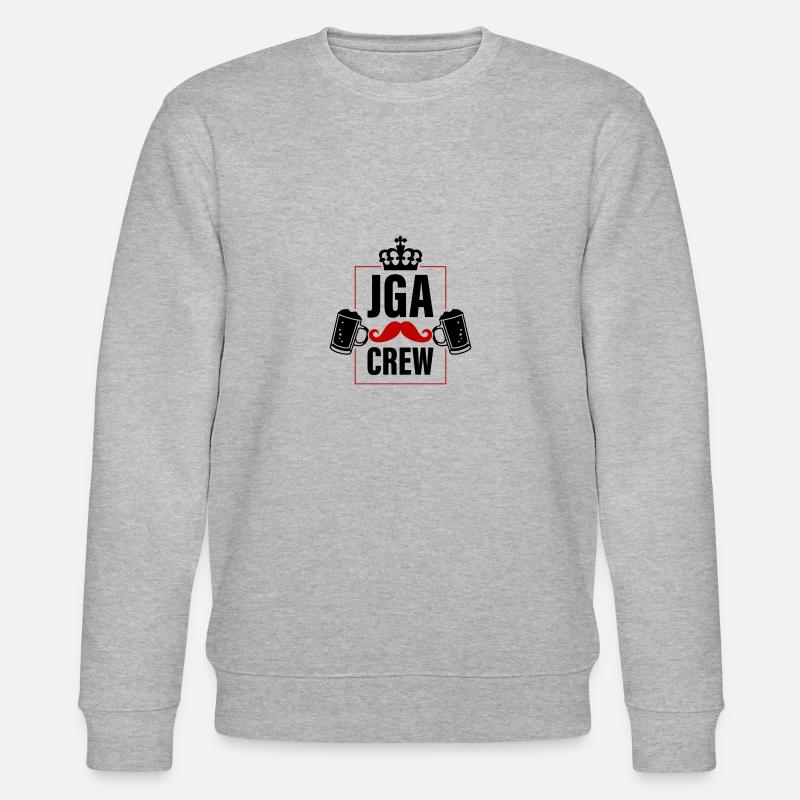 Junggesellenabschied Jga Crew Spruch - Stanley/Stella Unisex Bio-Sweatshirt CHANGER - Grau meliert