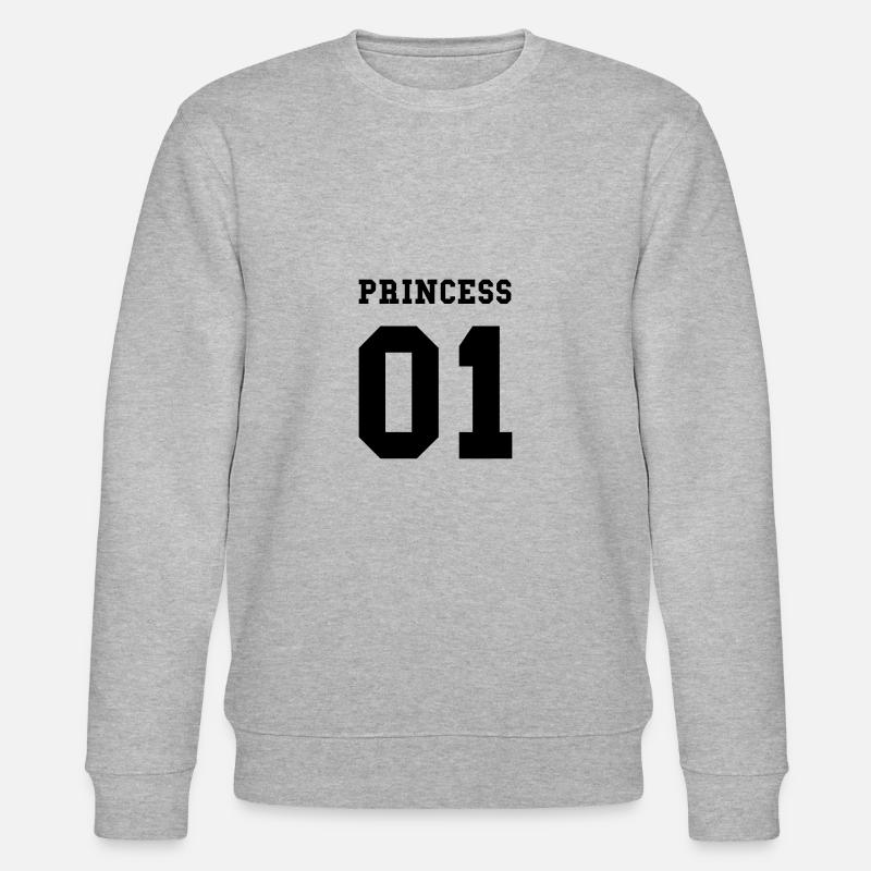 princess 01 - Stanley/Stella Unisex Bio-Sweatshirt CHANGER - Grau meliert