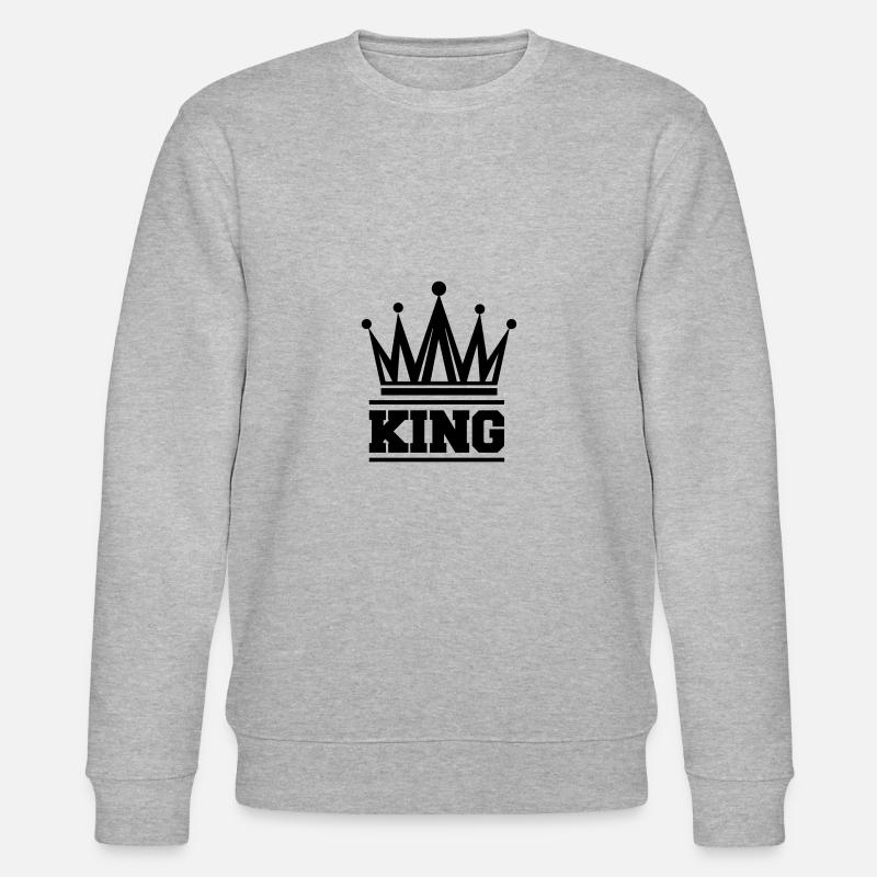 king crown 01 - Stanley/Stella CHANGER Unisex Organic Sweatshirt - heather grey