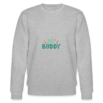 Father & Son | Parents gifts | Gifts Children - Stanley/Stella CHANGER Unisex Organic Sweatshirt - heather grey - Front - Nik (191cm) & Marisol (170cm)
