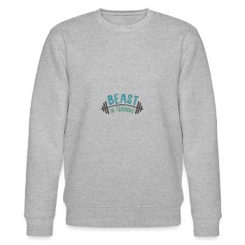Father & Son | Parents gifts | Gifts Children - Stanley/Stella CHANGER Unisex Organic Sweatshirt - heather grey - Front - Nik (191cm) & Marisol (170cm)