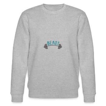 Father & Son | Parents gifts | Gifts Children - Stanley/Stella CHANGER Unisex Organic Sweatshirt - heather grey - Front - Nik (191cm) & Marisol (170cm)