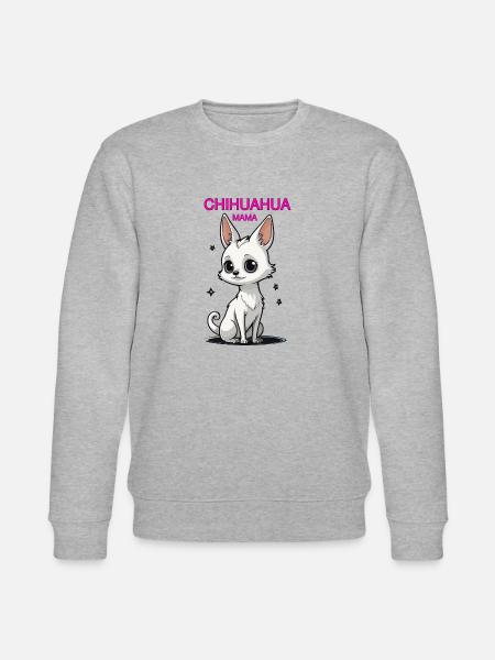 CHIHUAHUA MAMA - Stanley/Stella Unisex Bio-Sweatshirt CHANGER - Grau meliert