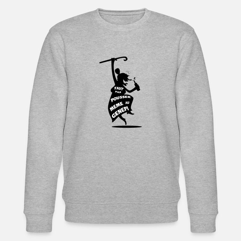 Drück mich nicht ... - Stanley/Stella Unisex Bio-Sweatshirt CHANGER  - Grau meliert