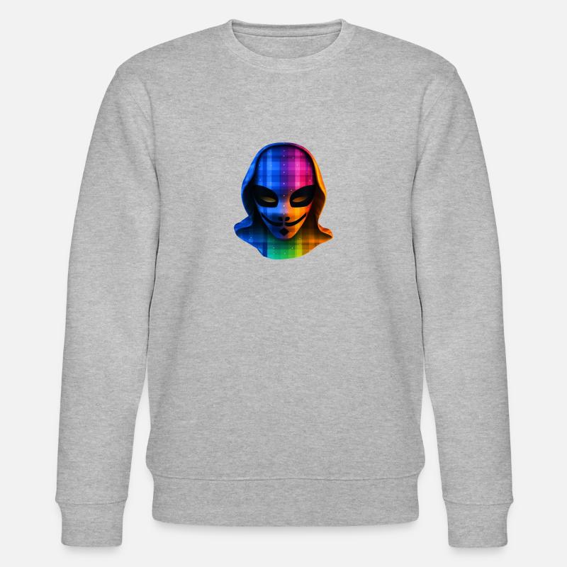 Digital Pride: Anonymous LGBTQAI+ - Stanley/Stella Unisex Bio-Sweatshirt CHANGER  - Grau meliert