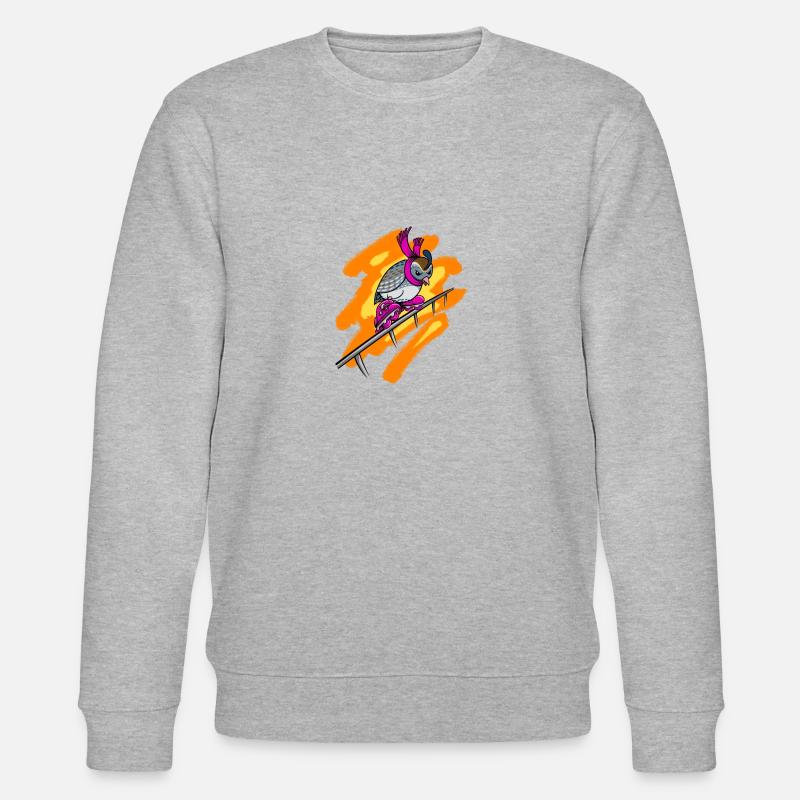 Wachtel / Quail Rollerblade - Stanley/Stella Unisex Bio-Sweatshirt CHANGER - Grau meliert
