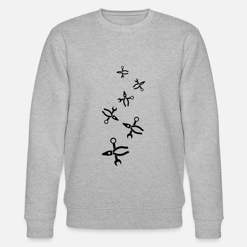 Zange Icon - Stanley/Stella Unisex Bio-Sweatshirt CHANGER  - Grau meliert