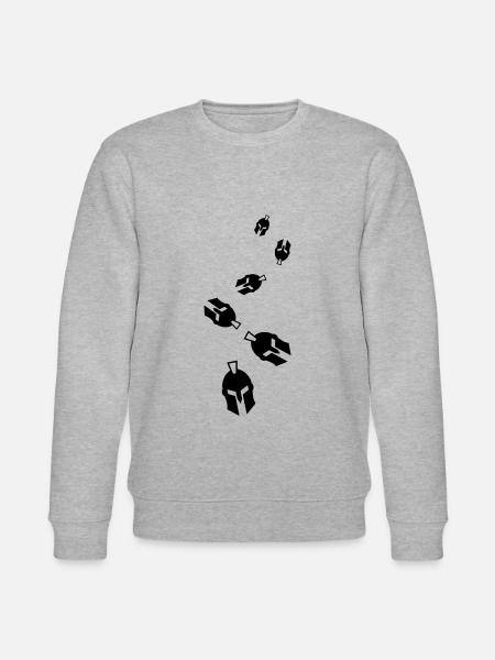 Spartan Helmet - Stanley/Stella CHANGER Unisex Organic Sweatshirt - heather grey