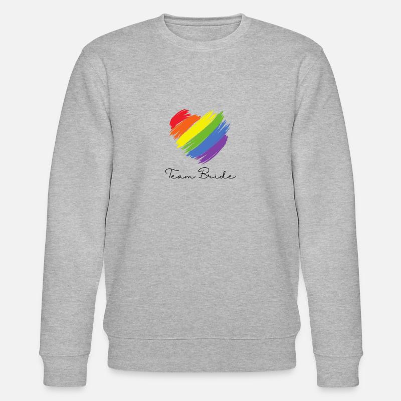 Team Bride - Pride Edition - Stanley/Stella Unisex Bio-Sweatshirt CHANGER  - Grau meliert