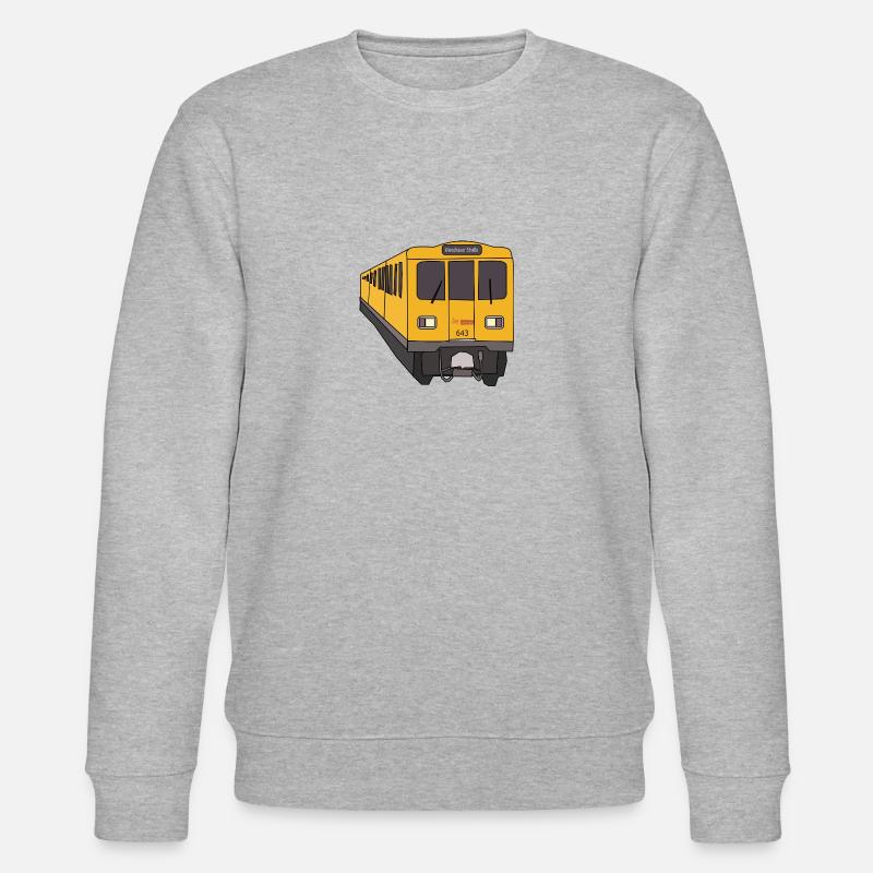 U-Bahn - Stanley/Stella Unisex Bio-Sweatshirt CHANGER  - Grau meliert