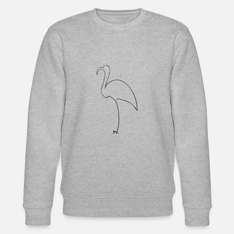 Flamingo - Stanley/Stella Unisex Bio-Sweatshirt CHANGER  - Grau meliert