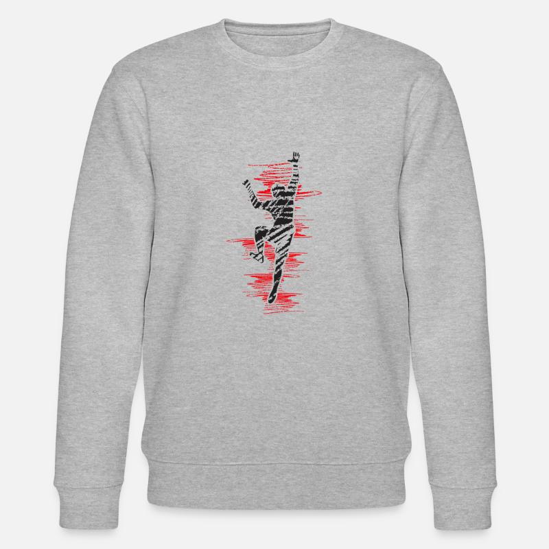 boulderer bouldert kletterhalle boulder - Stanley/Stella Unisex Bio-Sweatshirt CHANGER  - Grau meliert