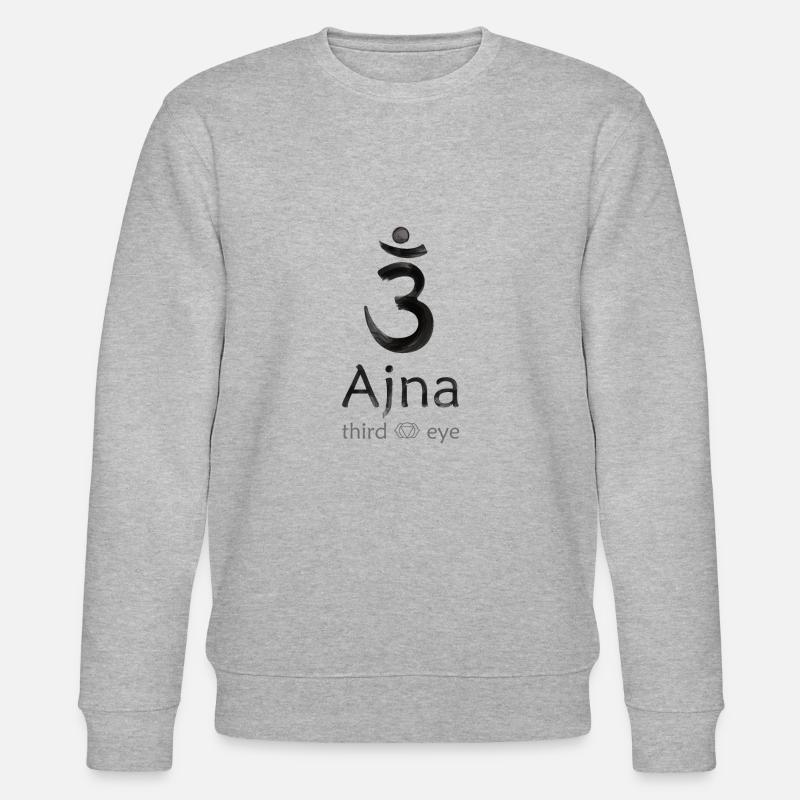 Chakra - Ajna - third eye - Stanley/Stella Unisex Bio-Sweatshirt CHANGER  - Grau meliert