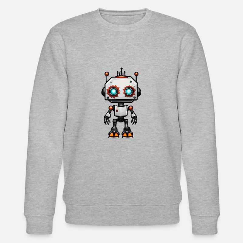 Robot / Machine / IA / Technologie / Mécanique - Sweat bio CHANGER Stanley/Stella Unisexe - gris chiné