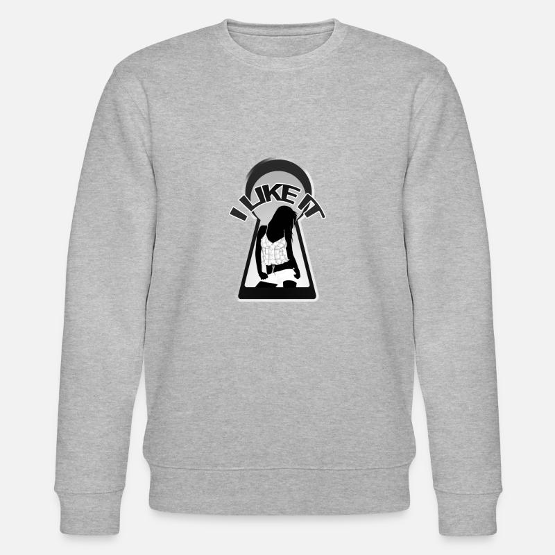 Ich mag es - Stanley/Stella Unisex Bio-Sweatshirt CHANGER  - Grau meliert