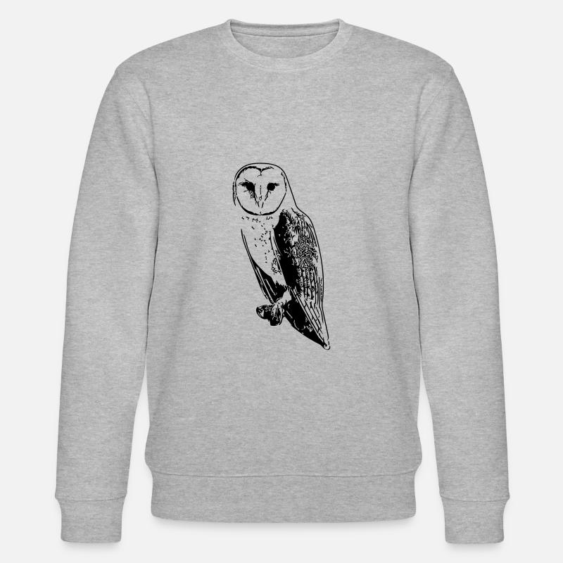 Eule - Stanley/Stella Unisex Bio-Sweatshirt CHANGER  - Grau meliert