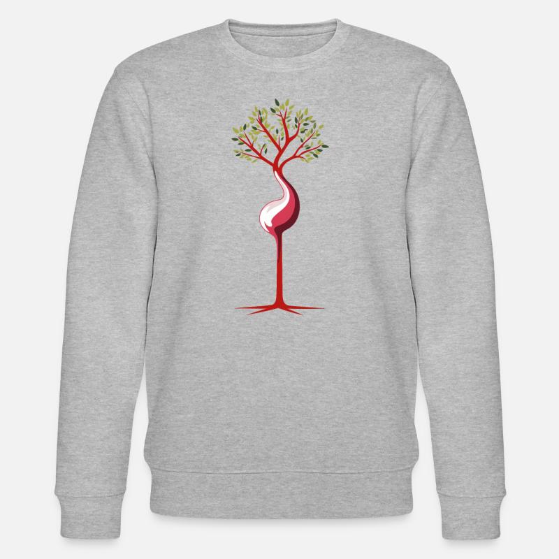 Gebärmutter Baum - Stanley/Stella Unisex Bio-Sweatshirt CHANGER  - Grau meliert