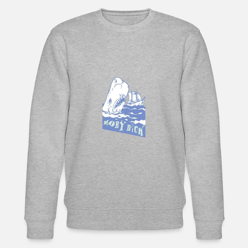 Moby Dick - Stanley/Stella CHANGER Unisex Organic Sweatshirt - heather grey
