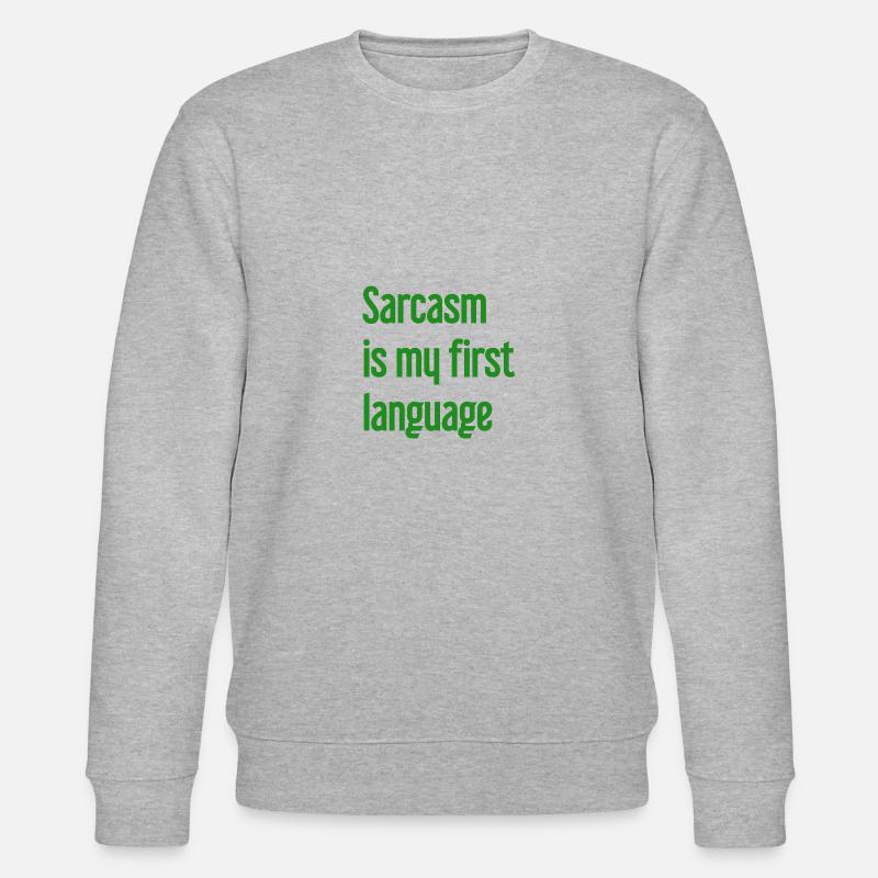 Sarkasmus-Profi - Stanley/Stella Unisex Bio-Sweatshirt CHANGER  - Grau meliert