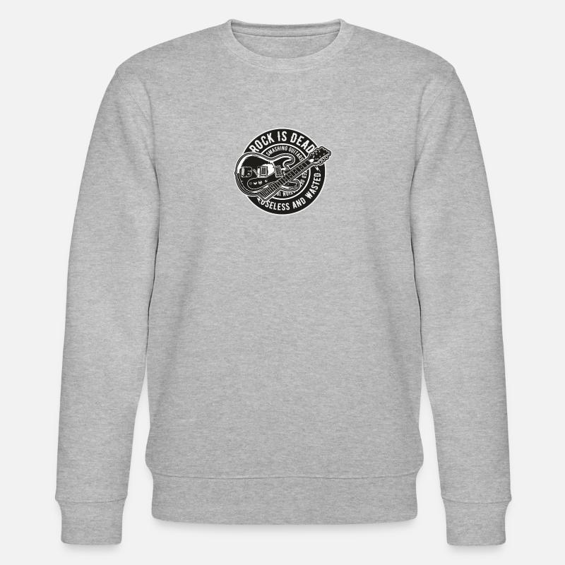 Rock Is Dead - Stanley/Stella Unisex Bio-Sweatshirt CHANGER  - Grau meliert