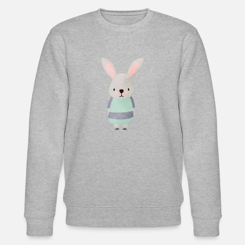 Hase Löffel - Stanley/Stella Unisex Bio-Sweatshirt CHANGER  - Grau meliert
