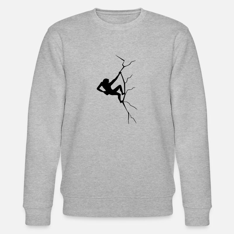 Rissklettern - Stanley/Stella Unisex Bio-Sweatshirt CHANGER  - Grau meliert