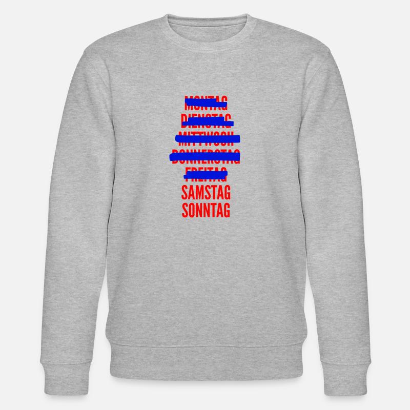 Wochenende - Stanley/Stella Unisex Bio-Sweatshirt CHANGER  - Grau meliert
