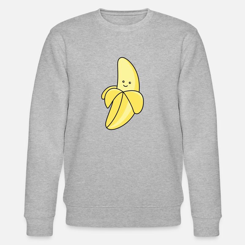 banana comic - Stanley/Stella Unisex Bio-Sweatshirt CHANGER  - Grau meliert