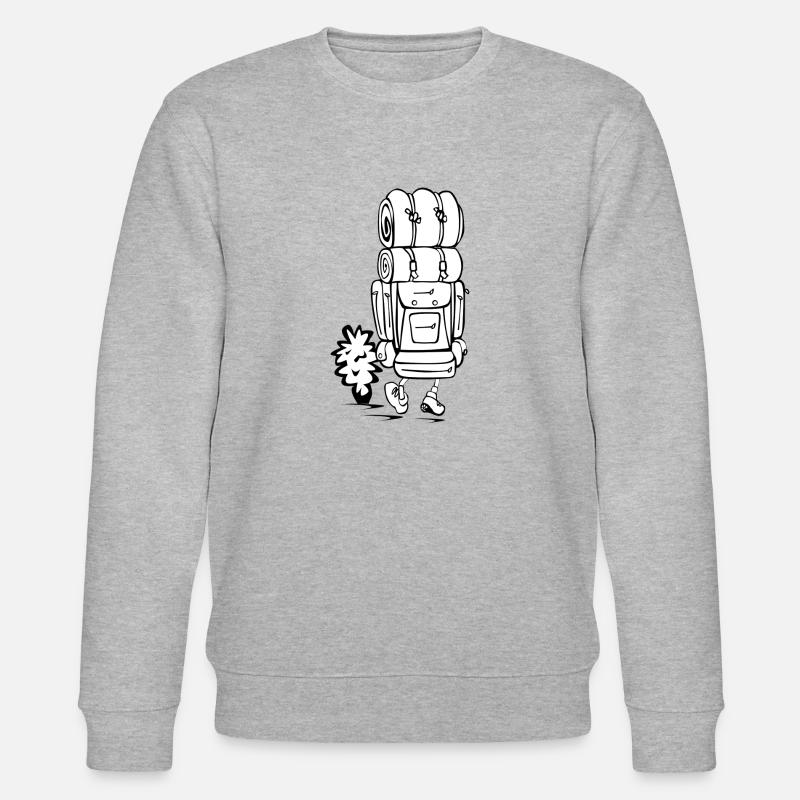 backpack suitcase backpack bag briefcase21 - Stanley/Stella CHANGER Unisex Organic Sweatshirt - heather grey